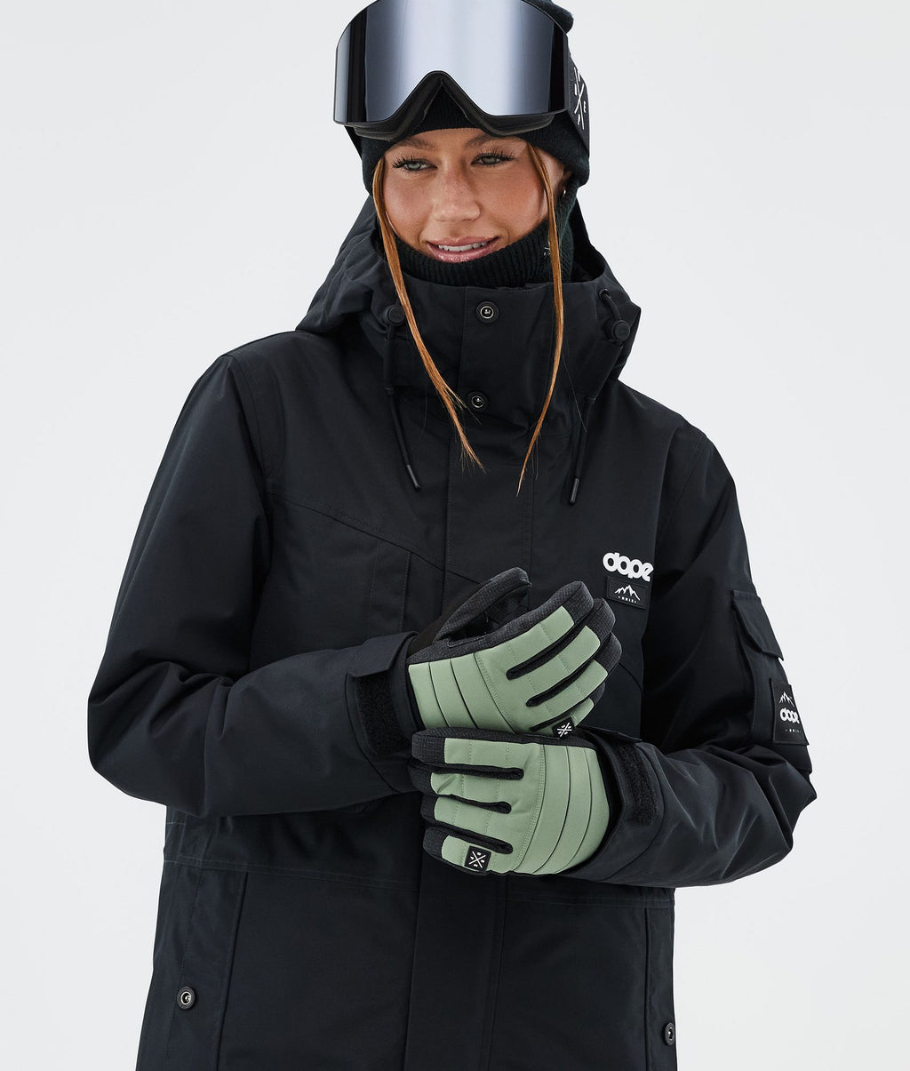 Ski Gloves Moss Green