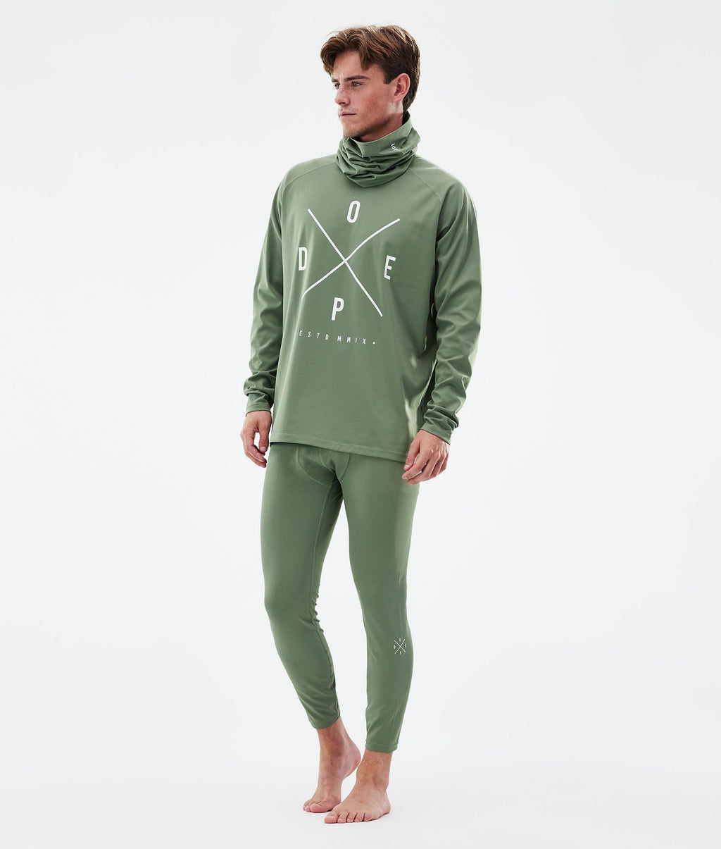 Base Layer Top For Men 2X-Up Moss Green
