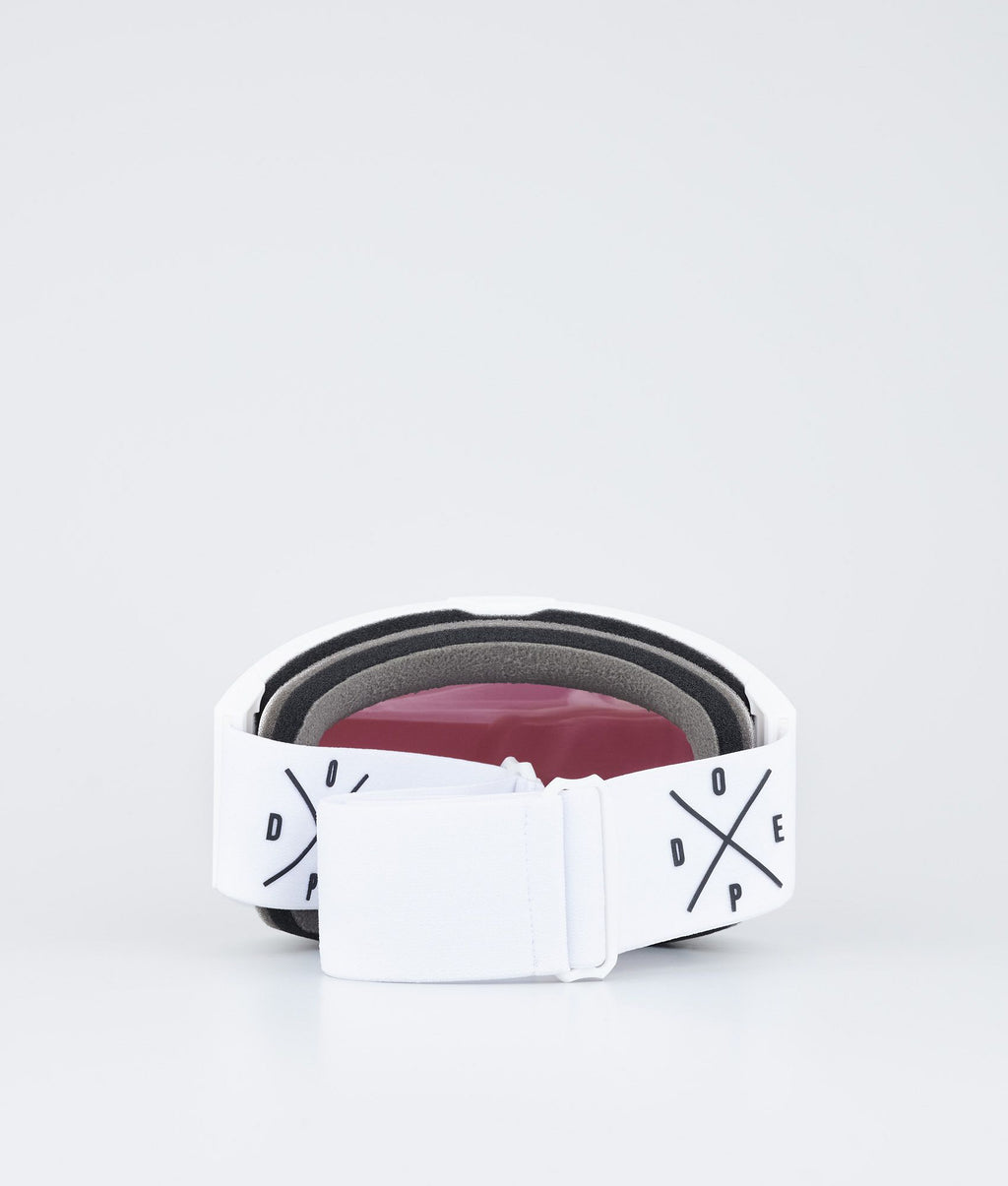 Ski Goggles White/Silver Mirror