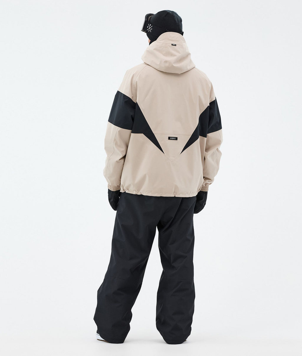 Snowboard Jacket For Men Spike Sand/Black