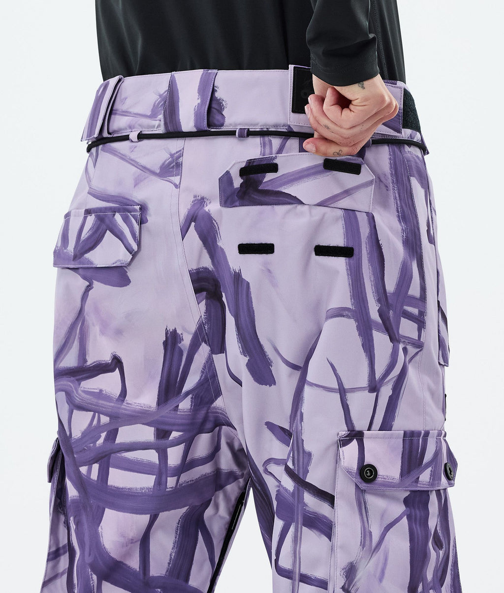 Snowboard Pants For Women Scribble Purple