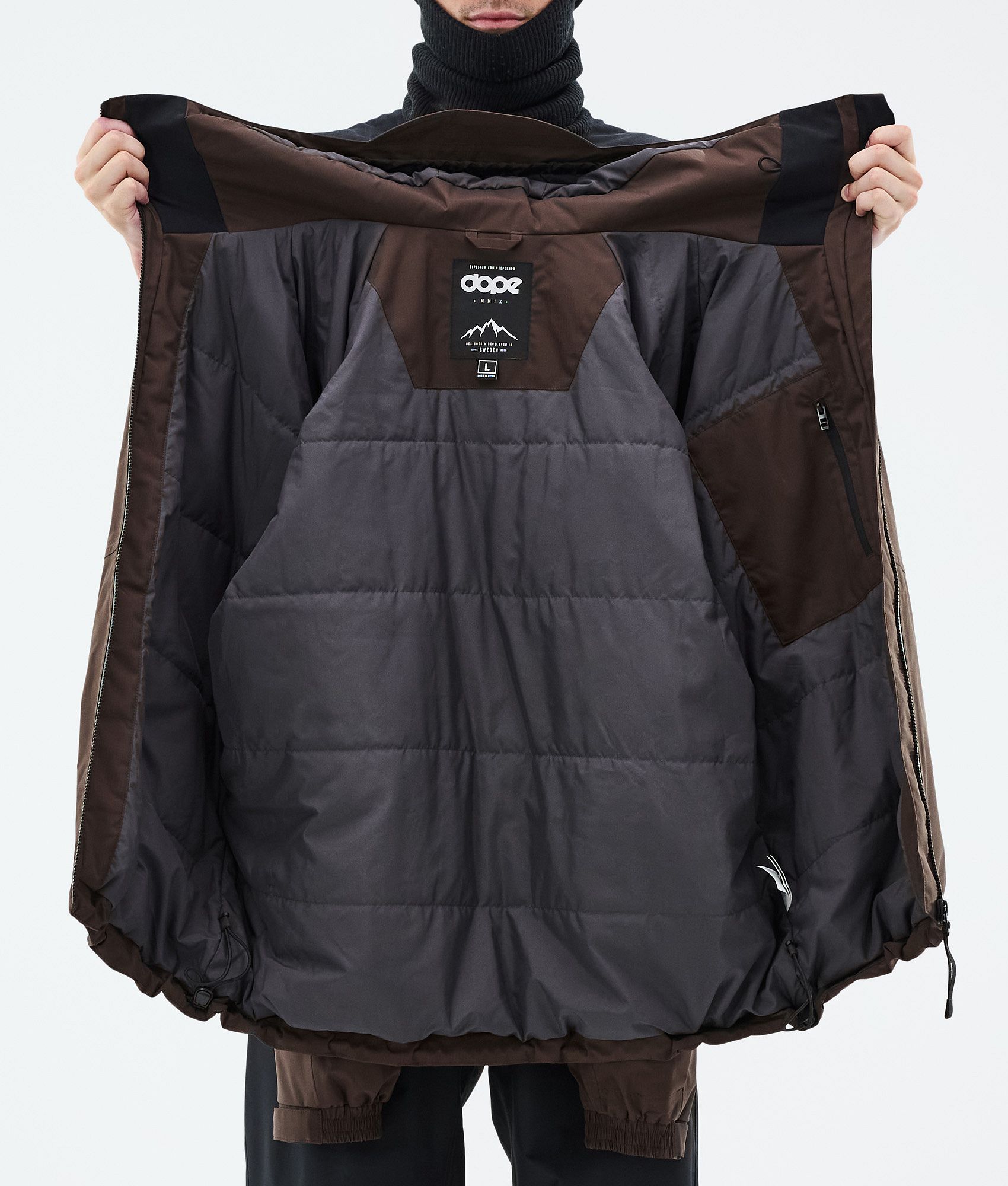 Snowboard Jacket For Men Dark Brown