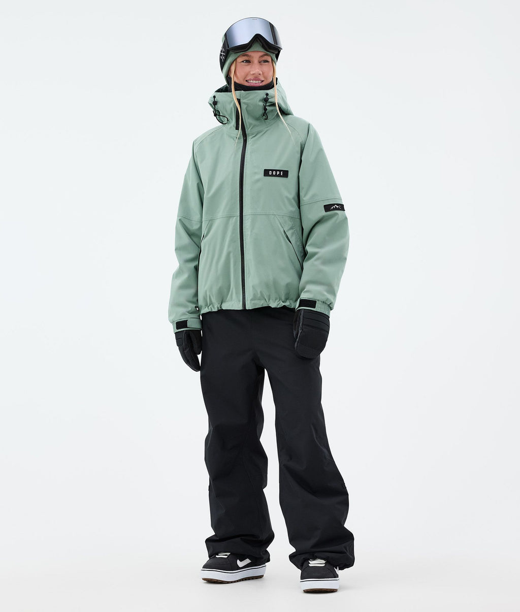 Snowboard Jacket For Women Faded Green