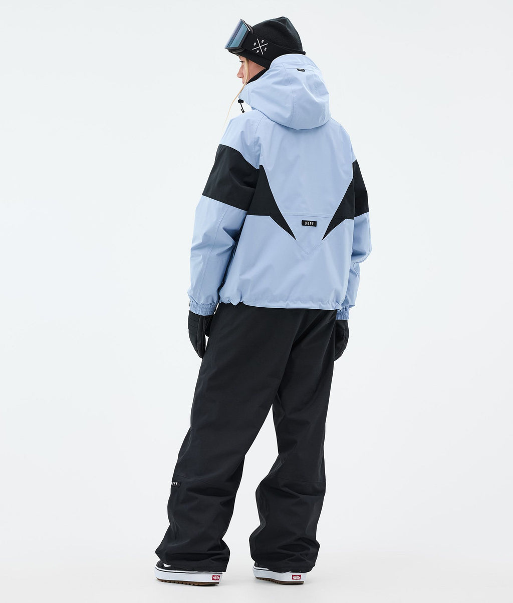 Snowboard Jacket For Women Spike Light Blue/Black