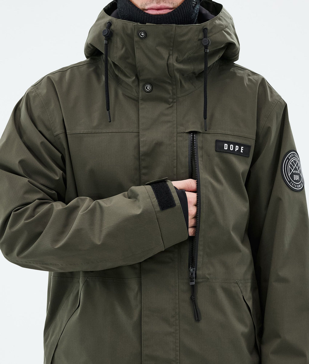 Snowboard Jacket For Men Olive Green