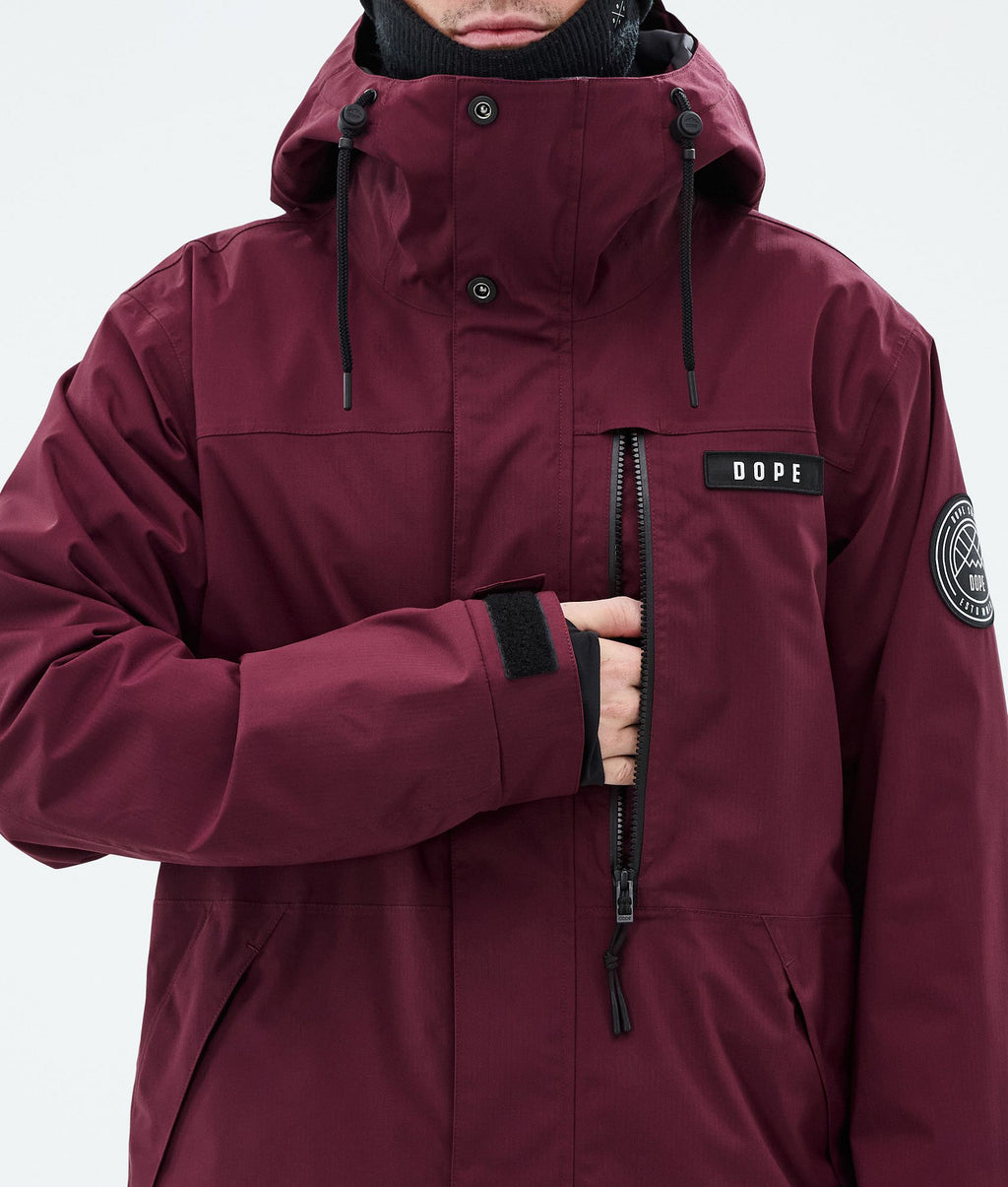 Snowboard Jacket For Men Burgundy