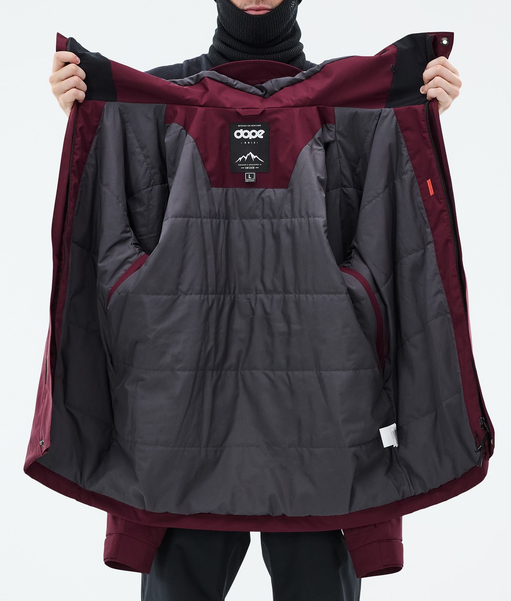 Snowboard Jacket For Men Burgundy