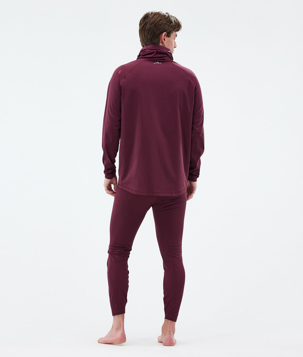 Base Layer Top For Men 2X-Up Burgundy