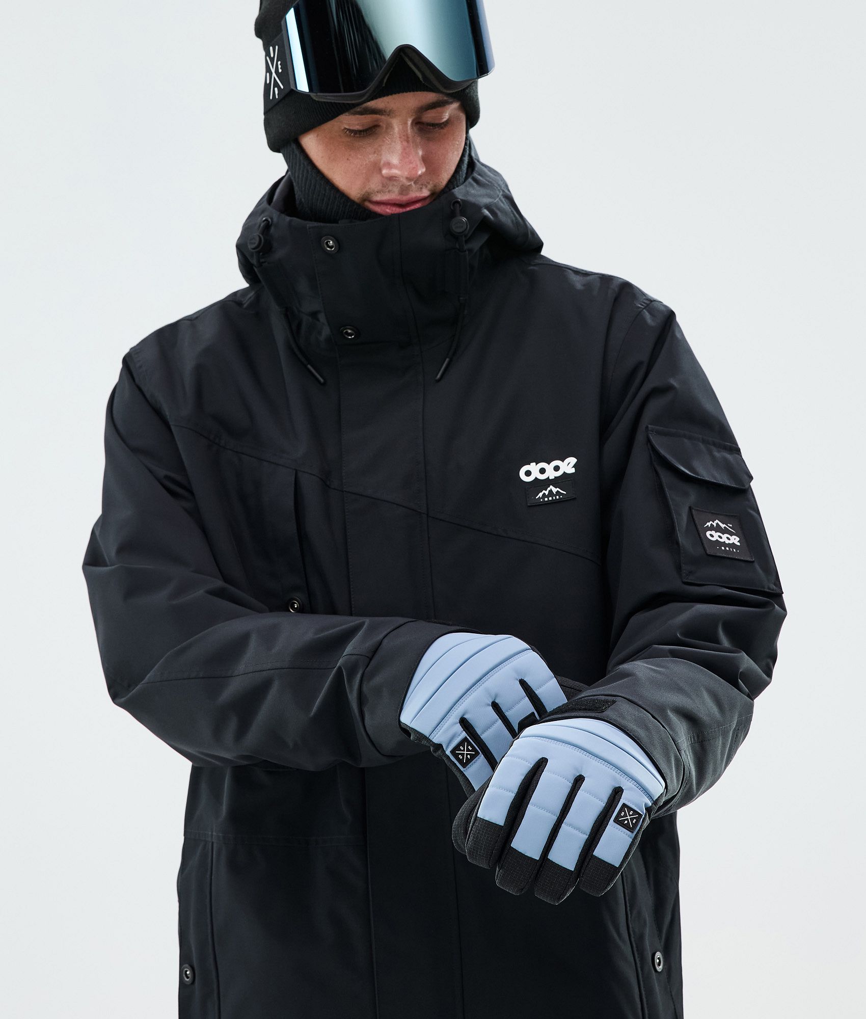 Ski Gloves Light Blue