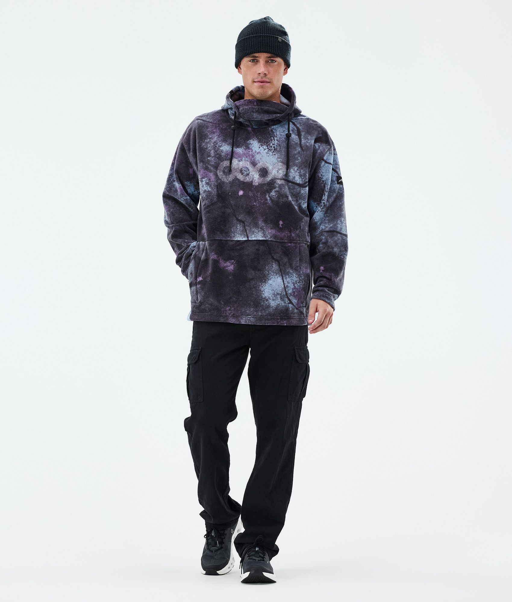 Fleece Hoodie For Men Jungle Purple