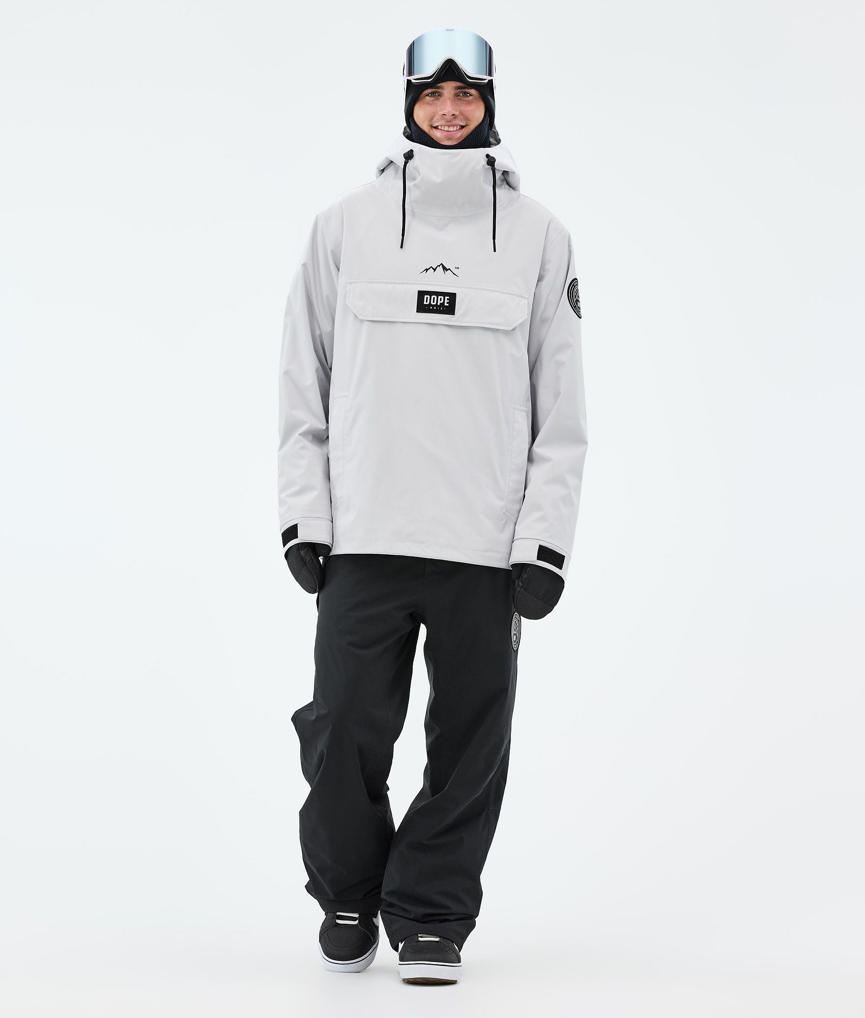 Snowboard Jacket For Men Light Grey