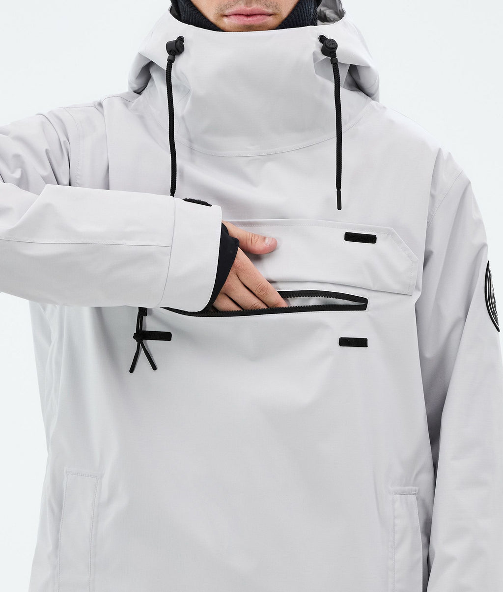 Snowboard Jacket For Men Light Grey