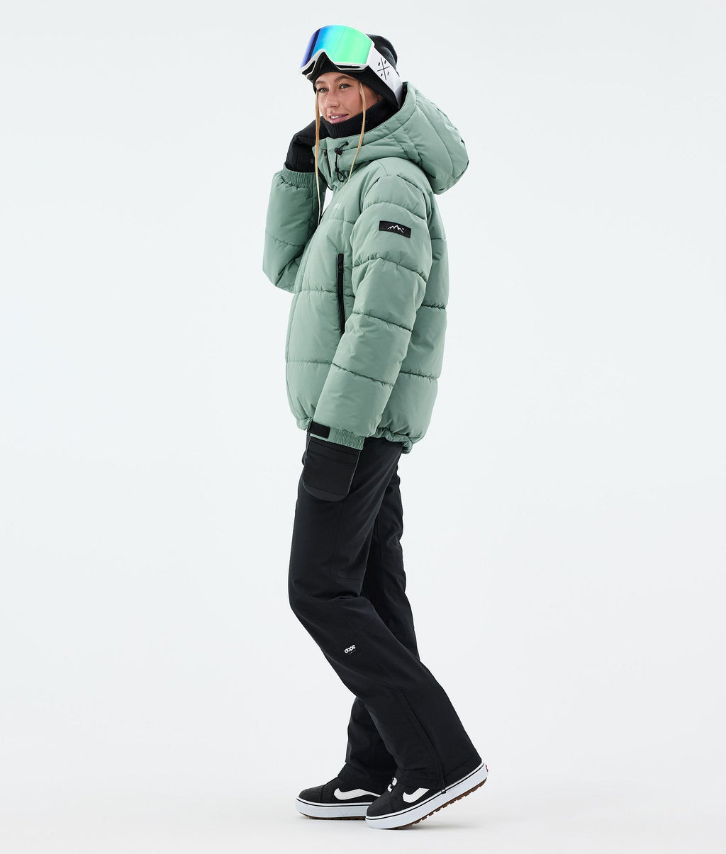 Snowboard Jacket For Women Faded Green