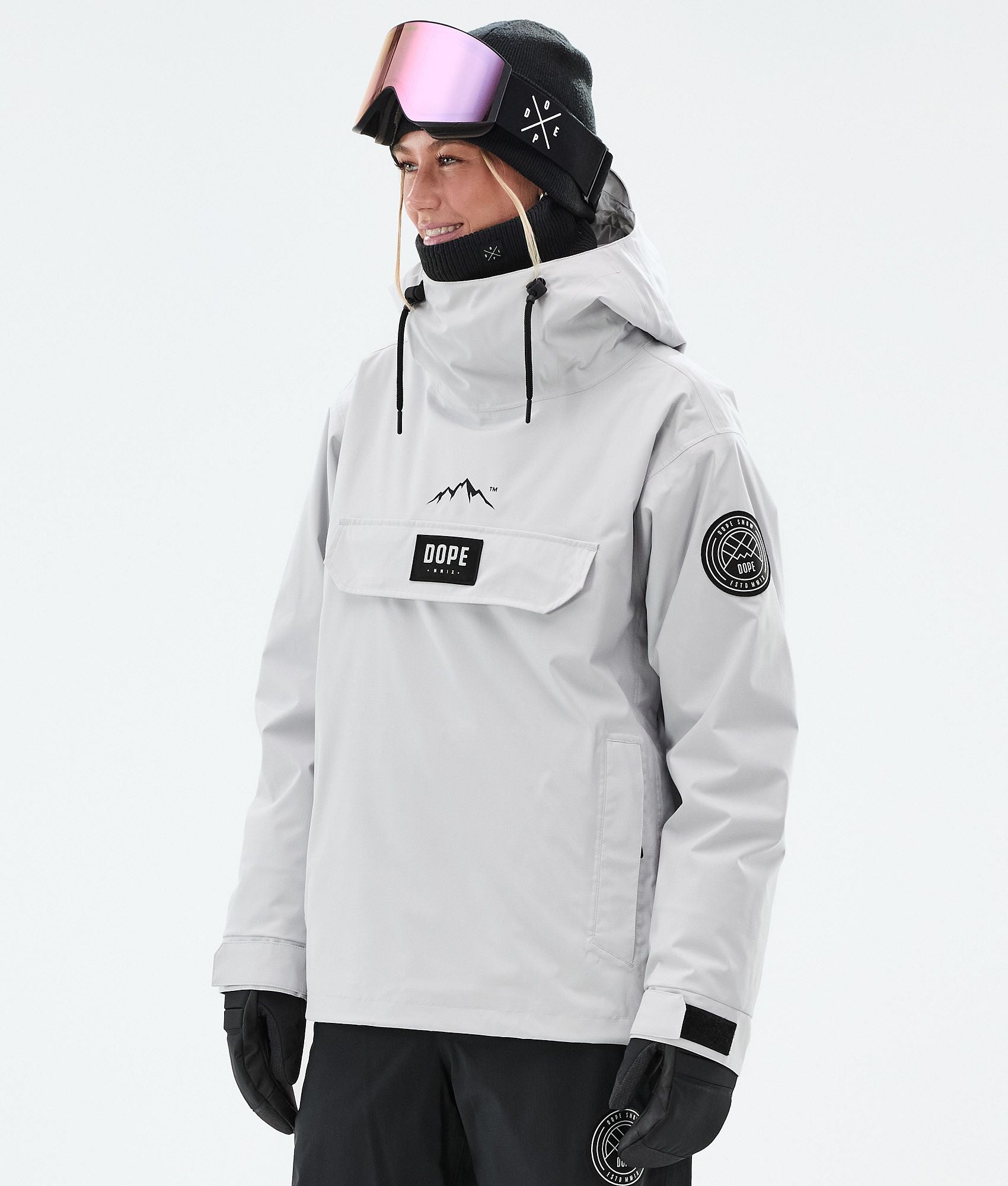 Snowboard Jacket For Women Light Grey