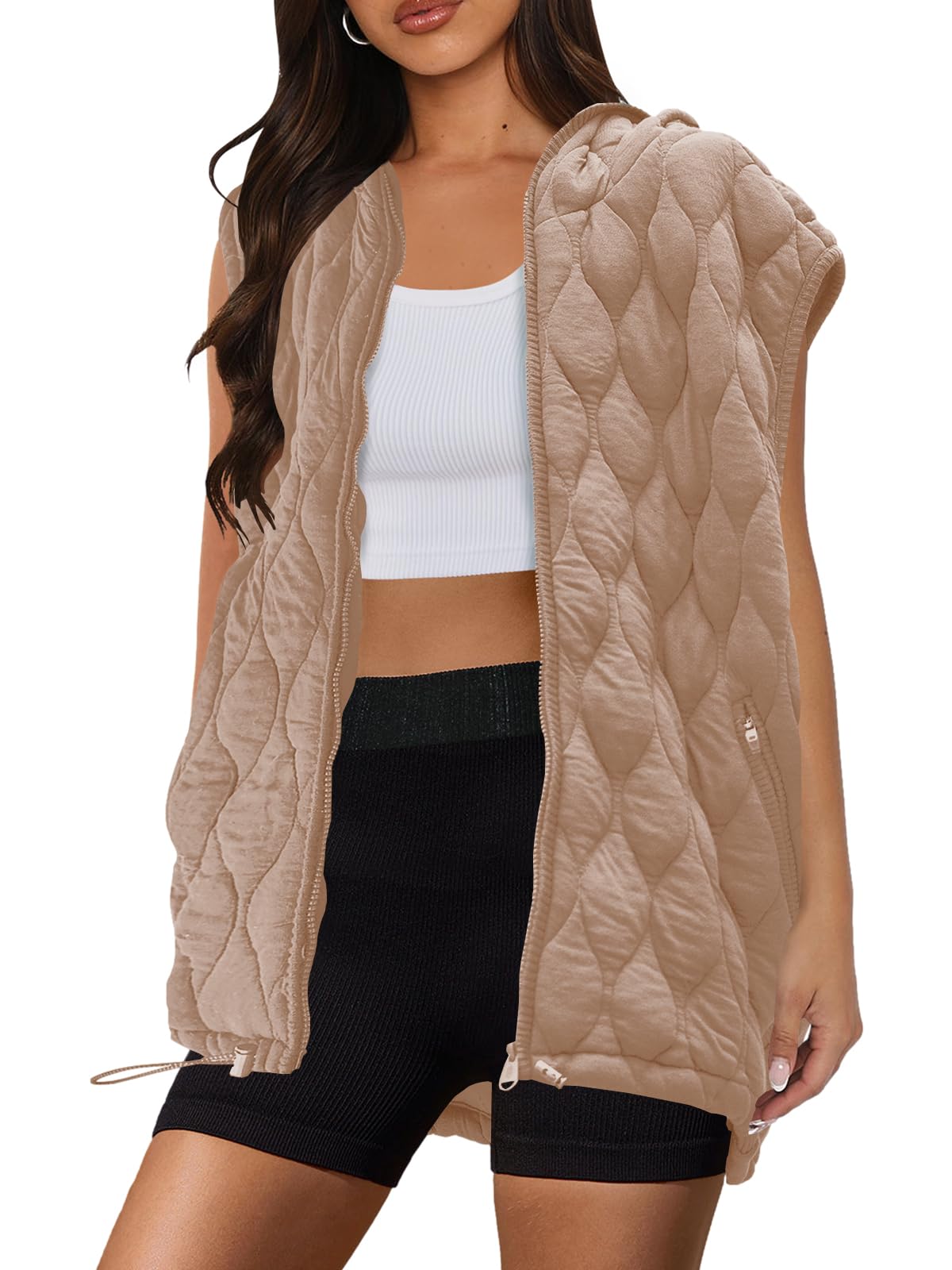 Women's Hooded Quilted Down Puffer Vest (Buy 2 Free Shipping)