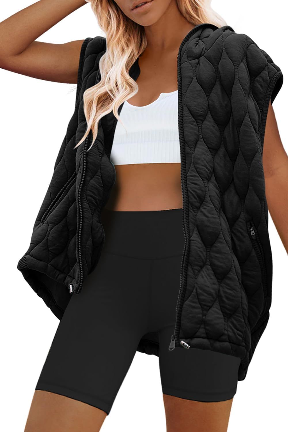 Women's Hooded Quilted Down Puffer Vest (Buy 2 Free Shipping)