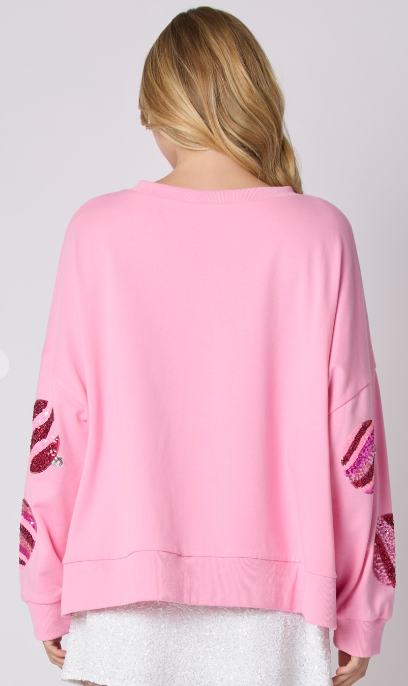 Women's Oversized Sequin Patch Sweatshirt (Buy 2 Free Shipping)