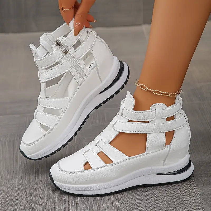 🔥Last Day 60% OFF - Side Zipper Comfortable Lightweight Wedge Sandals