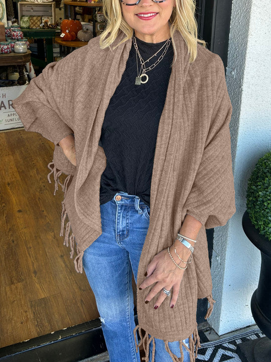 Women's Tassel Cardigan Wrap (Buy 2 Free Shipping)