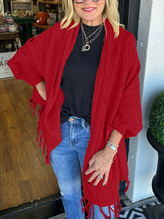 Women's Tassel Cardigan Wrap (Buy 2 Free Shipping)