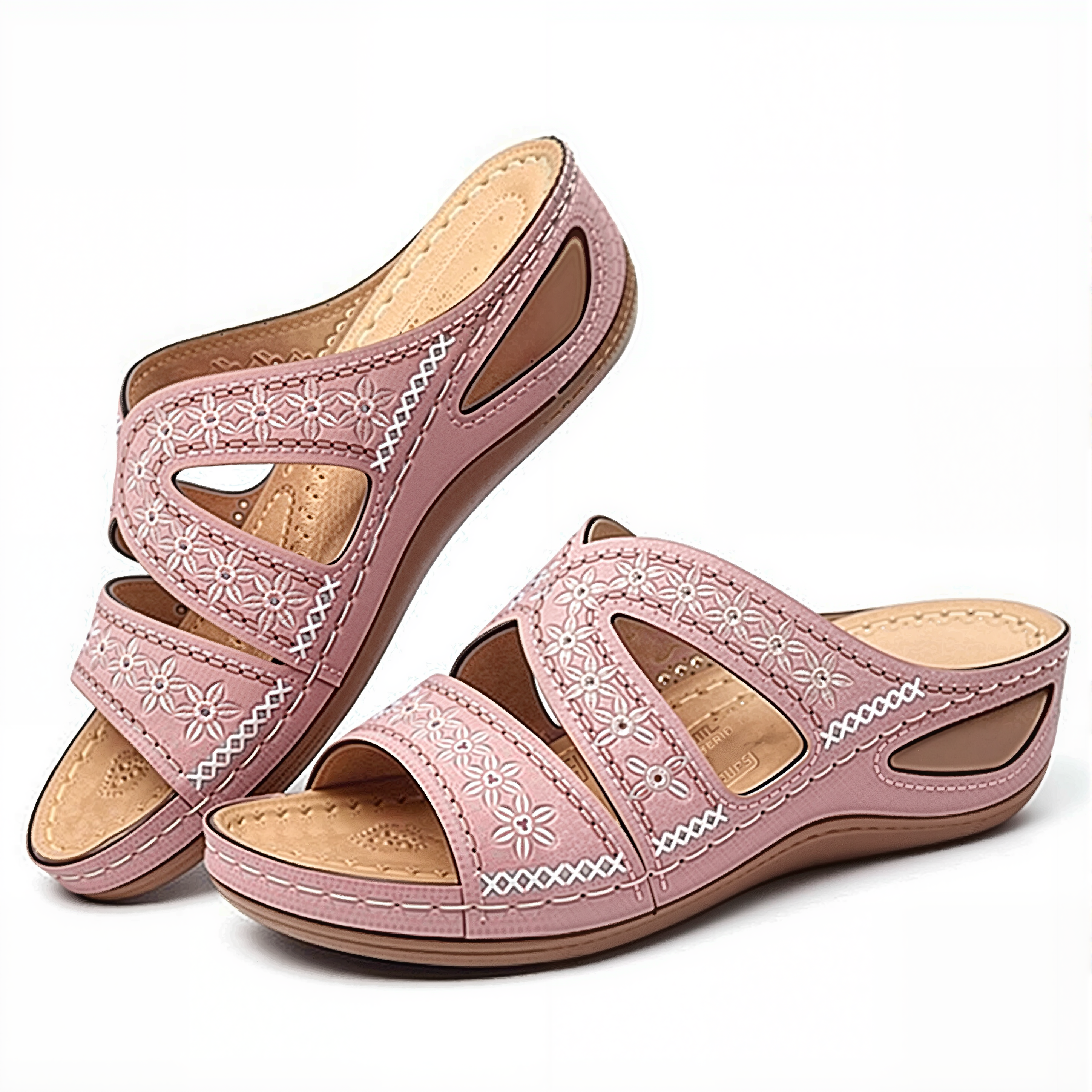 Women's Summer Wedge Sandals - Comfortable & Stretchy